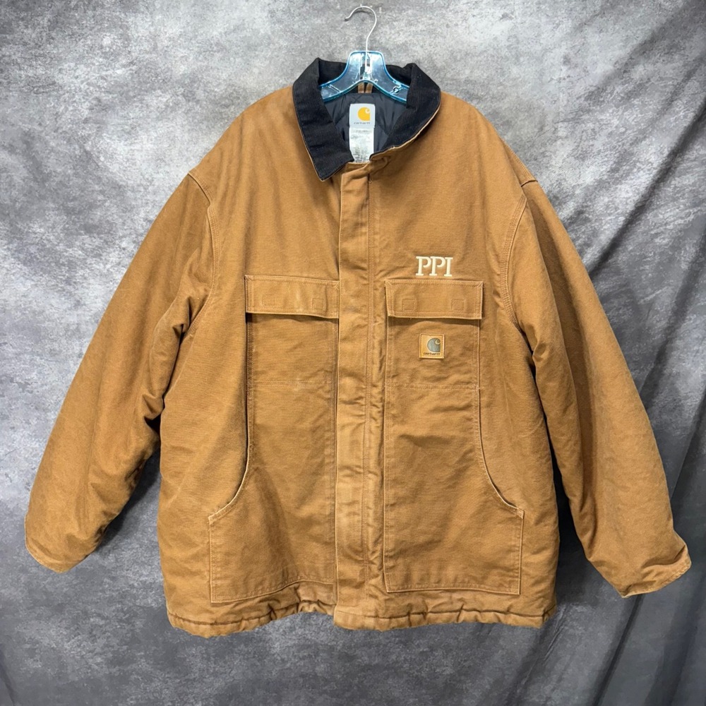 Carhartt C26 Sandstone Traditional Arctic Quilt Lined Coat Mens 3XL Brown